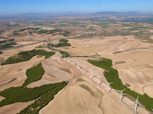 Montes de Cierzo wind farms. Navarre